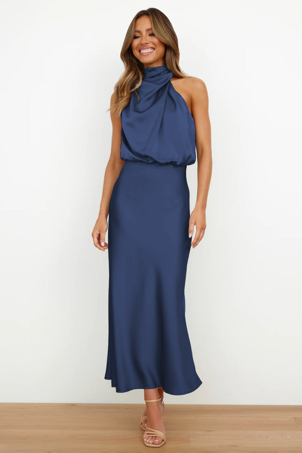 Violet | Fuchsia Draped Maxi Dress