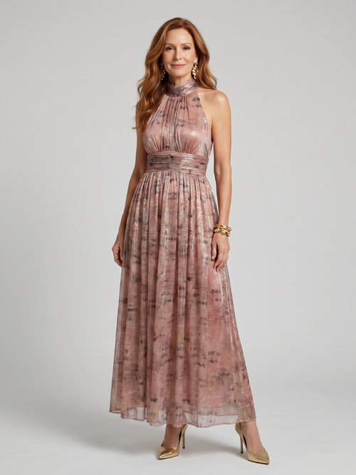 Maren – Textured Sleeveless Midi Dress
