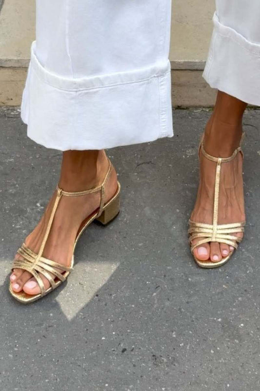 Allegra | Everyday Elegant Gold Sandals
