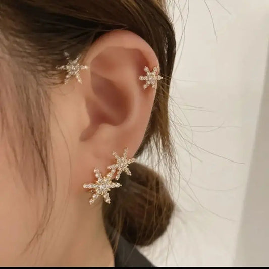 Nova Bloom Ear Cuff – Pair