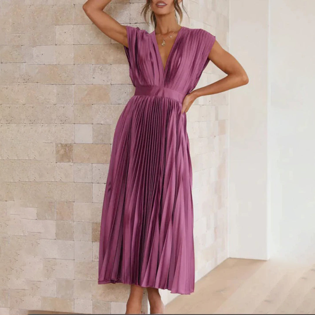 Philippa – Pleated Midi Dress