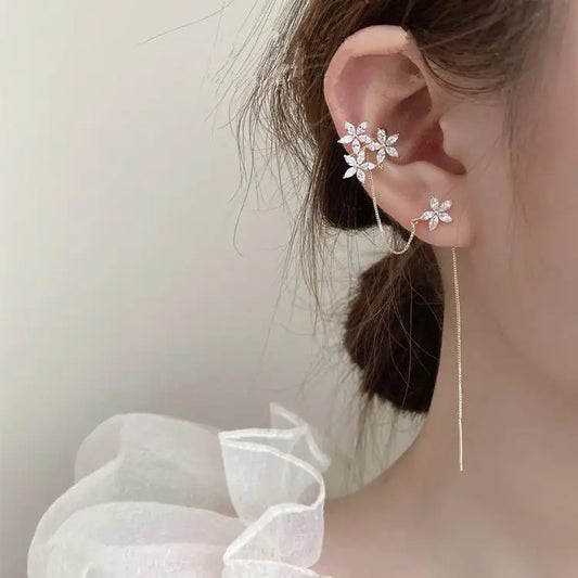 Serene Flora Ear Cuff – Pair