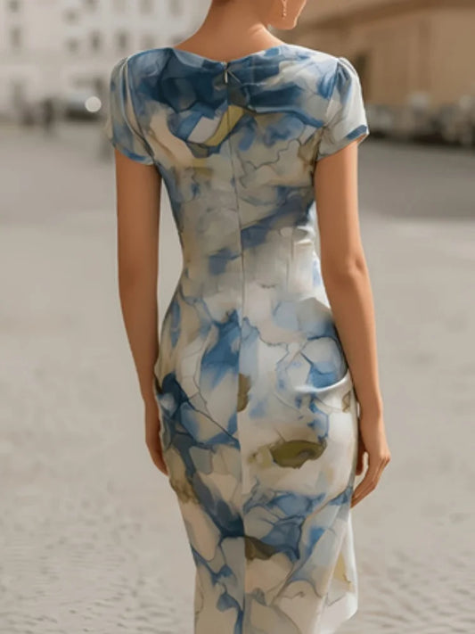 Beatrice – Cowl Neck Midi Dress