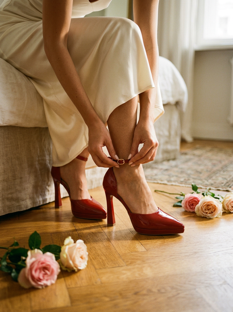 Evette | Leather Heels
