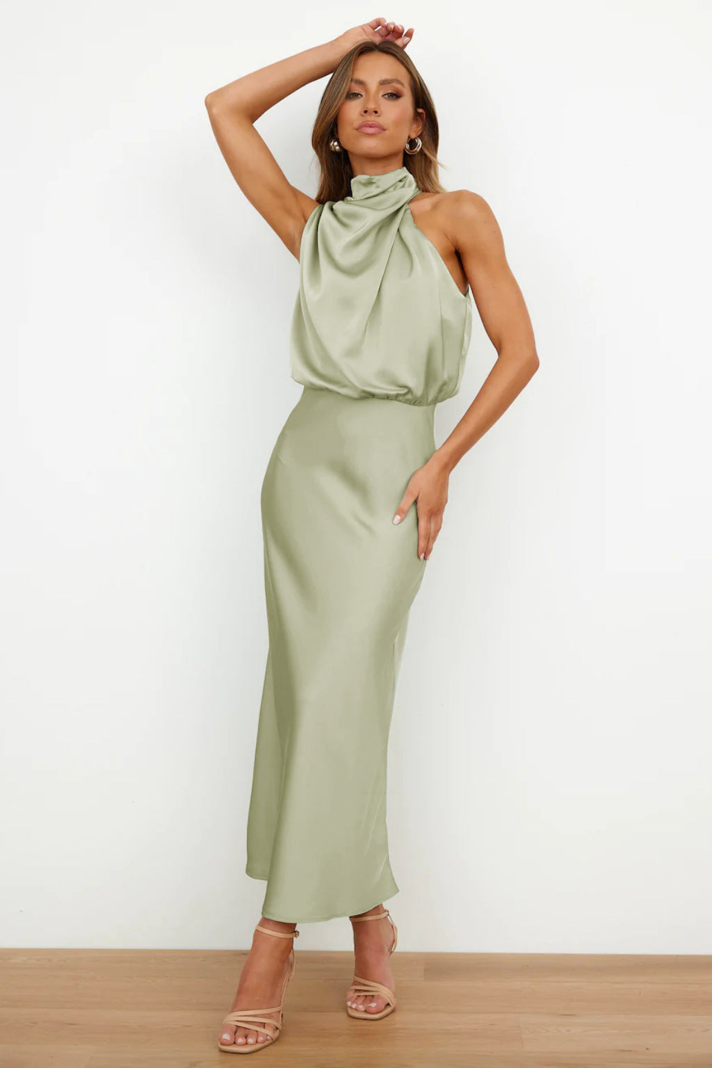 Violet | Fuchsia Draped Maxi Dress