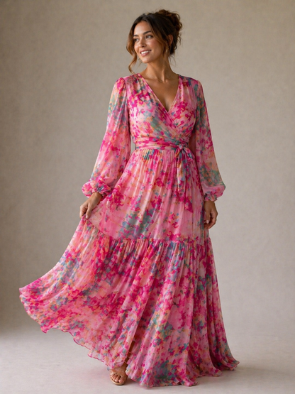 Fleur – Floral Print Wrap Dress