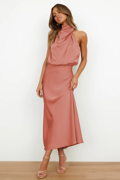 Violet | Fuchsia Draped Maxi Dress
