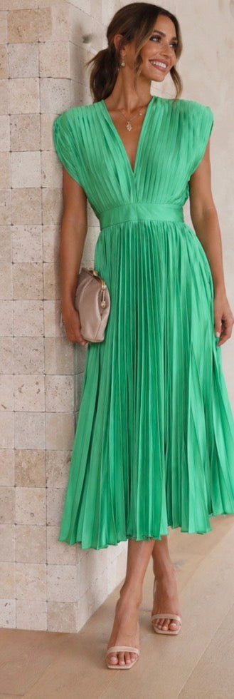 Philippa – Pleated Midi Dress