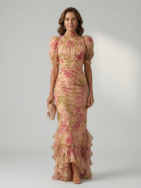 Cecily – High Neck Maxi Dress