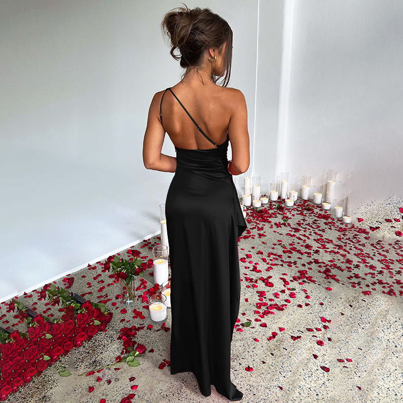 Silvia | Long Satin Dress
