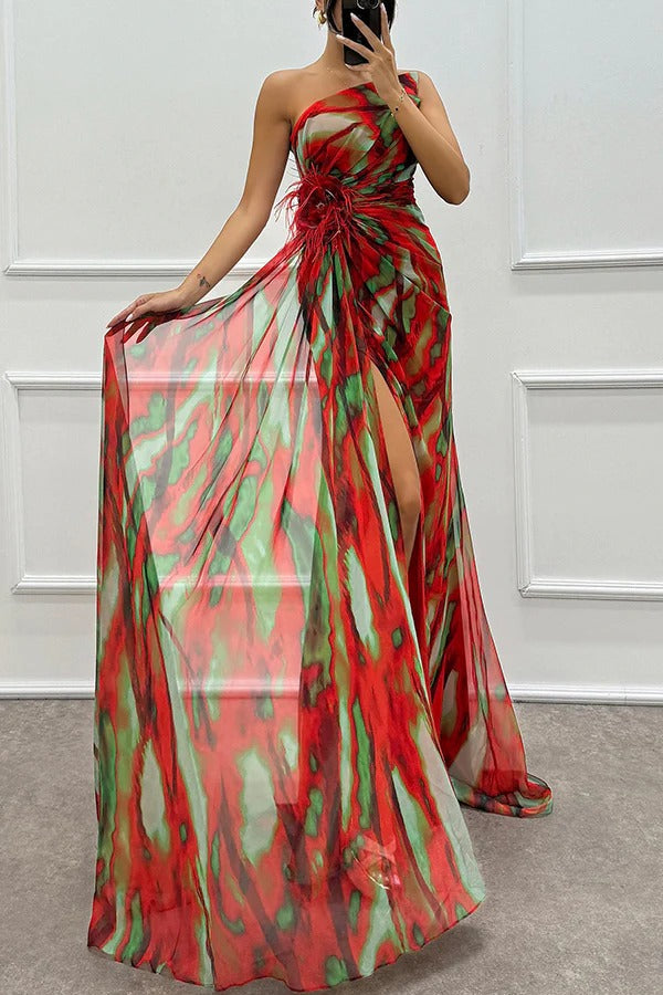 Raffaella – Vibrant Draped Dress