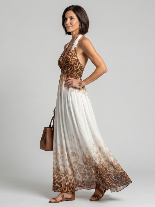 Blanche – Pleated White Midi Dress