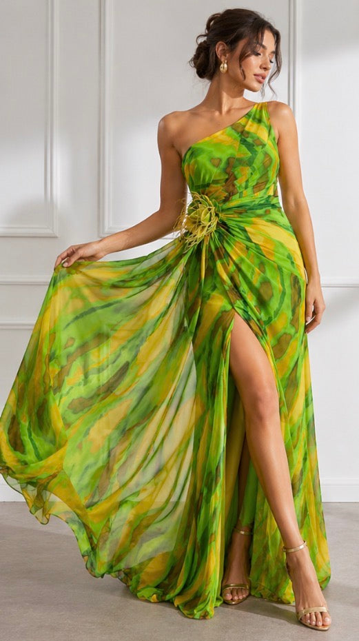 Raffaella – Vibrant Draped Dress