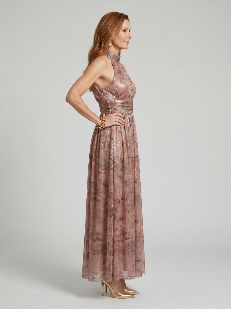 Maren – Textured Sleeveless Midi Dress