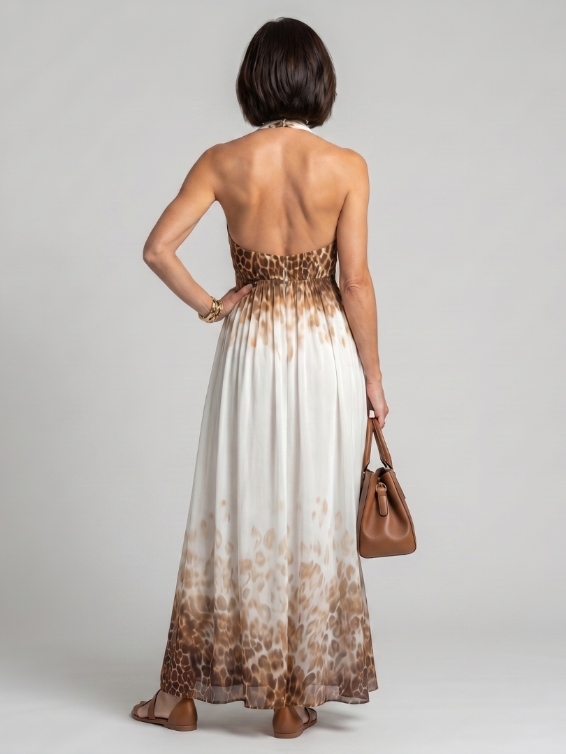 Blanche – Pleated White Midi Dress