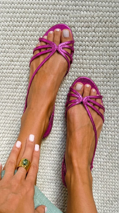Ginevra | Elegant Gold Summer Sandals