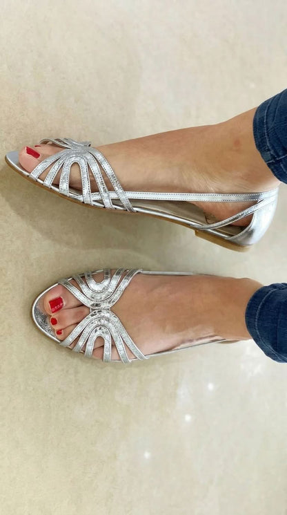 Eleonora | Golden Summer Glow Sandals