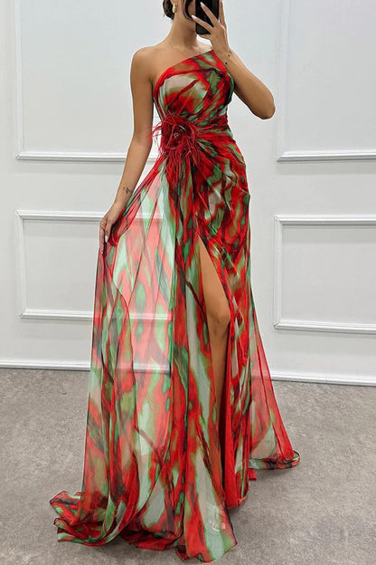 Raffaella – Vibrant Draped Dress