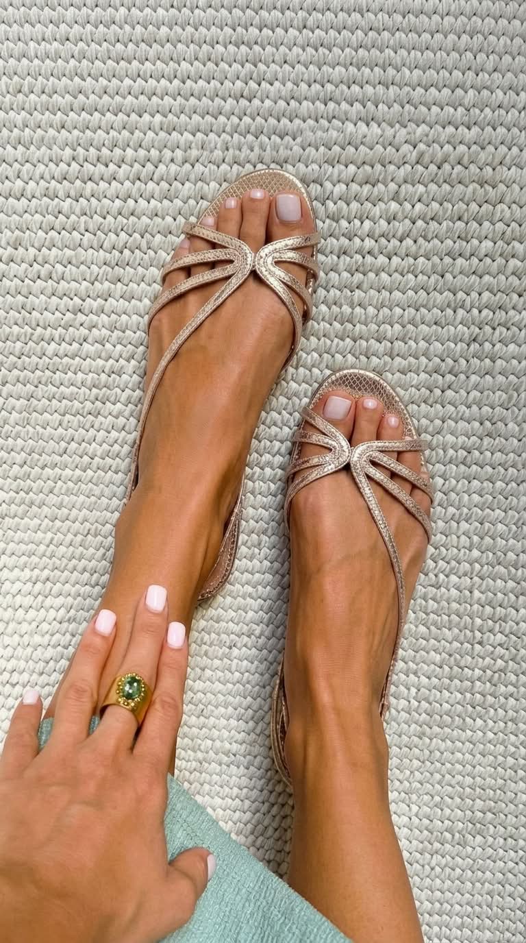 Serafina | Elegant Gold Sandals