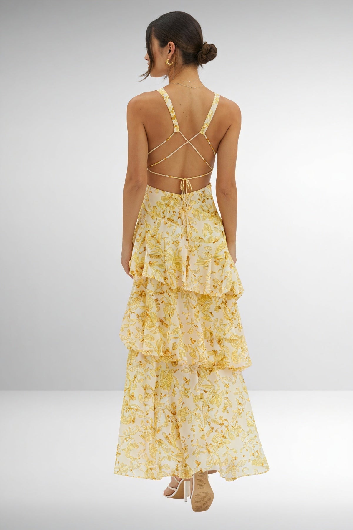 Flora | Deep V-Neck Floral Dress