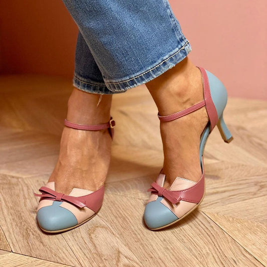 Quinnae | Comfort Heels – Blue