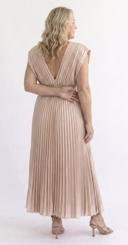Philippa – Pleated Midi Dress