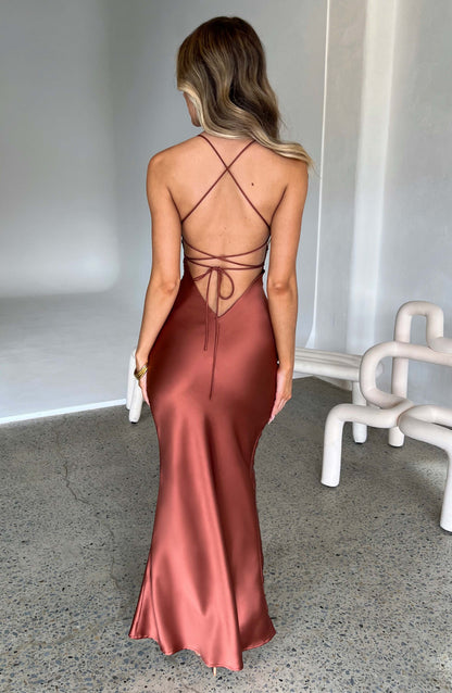 Alessio | Long Satin Dress