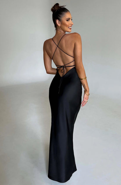 Alessio | Long Satin Dress