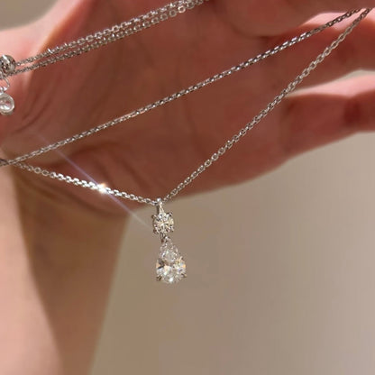 Diamond Dew Necklace – Silver