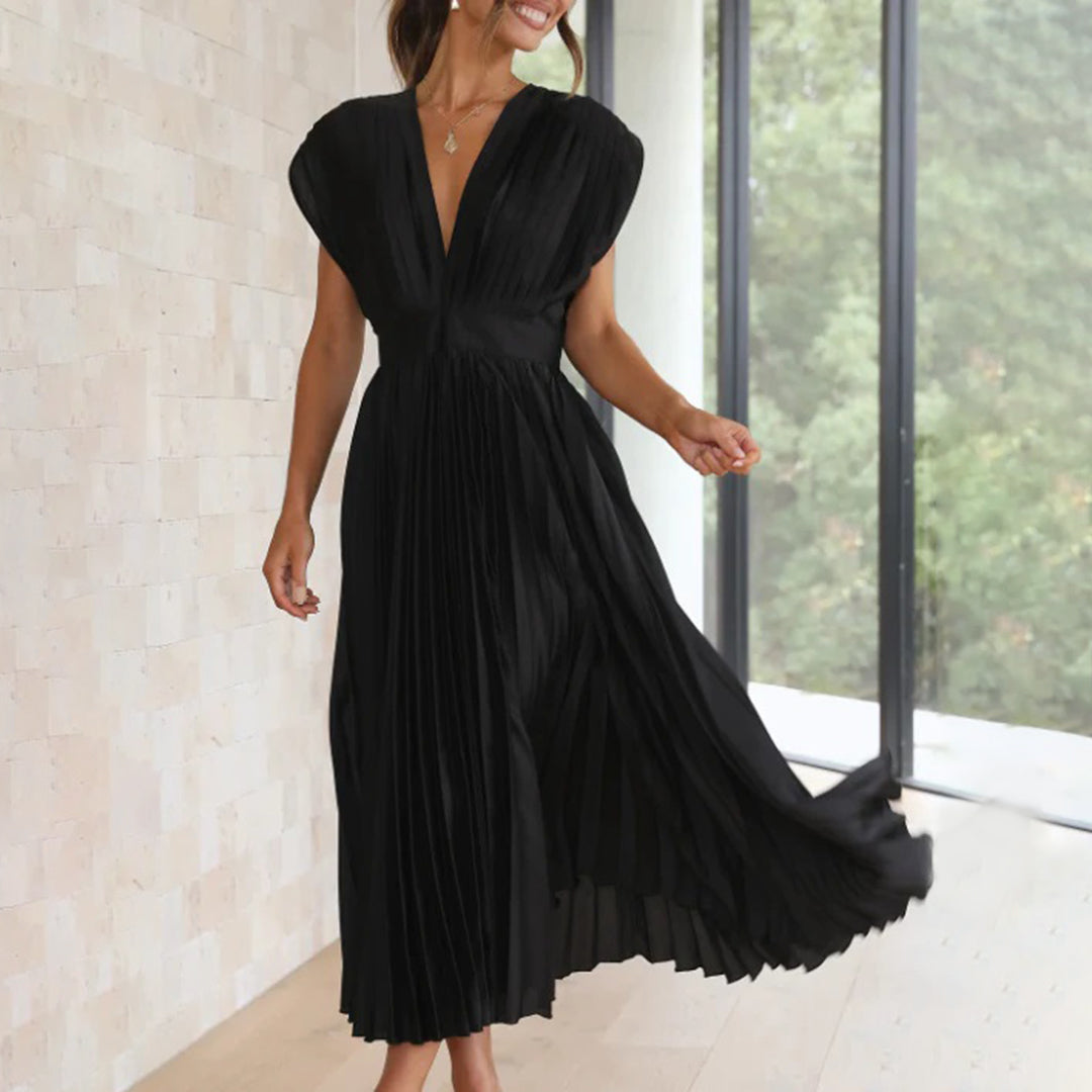 Philippa – Pleated Midi Dress