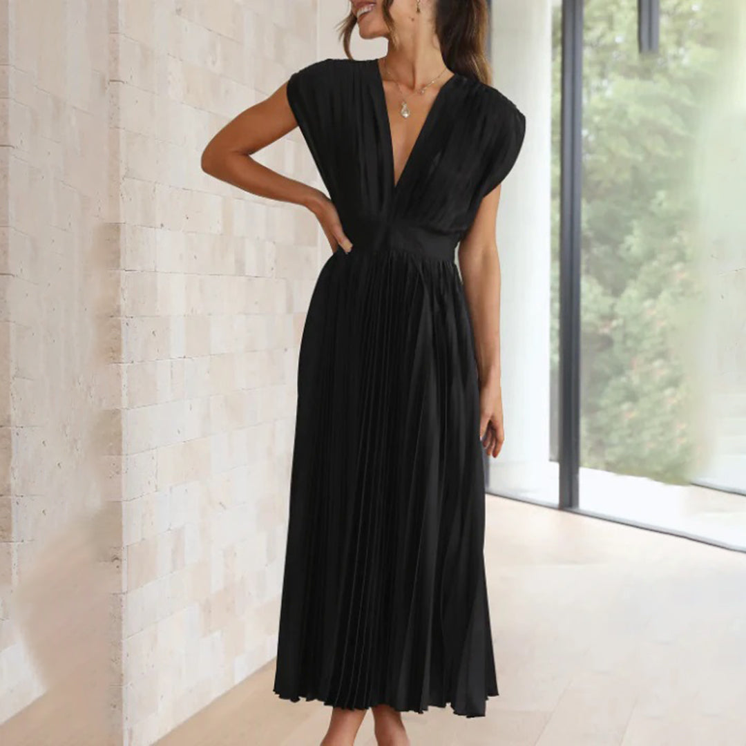 Philippa – Pleated Midi Dress