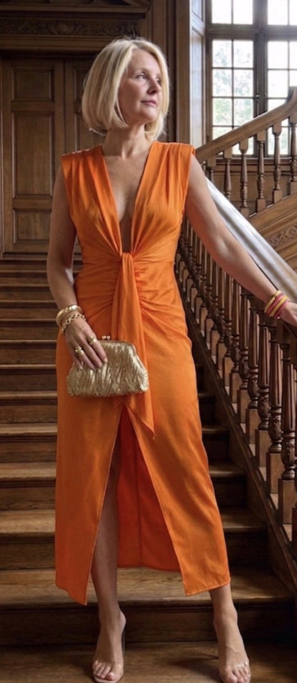 Genevieve – Elegant Pleated Dress
