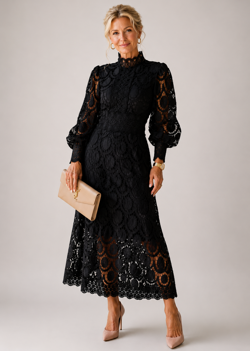 Annabel – Lace Midi Dress