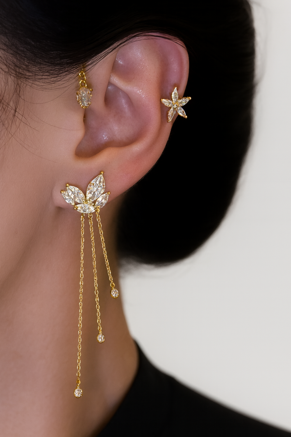 Aurora Starfall Ear Cuff – Pair