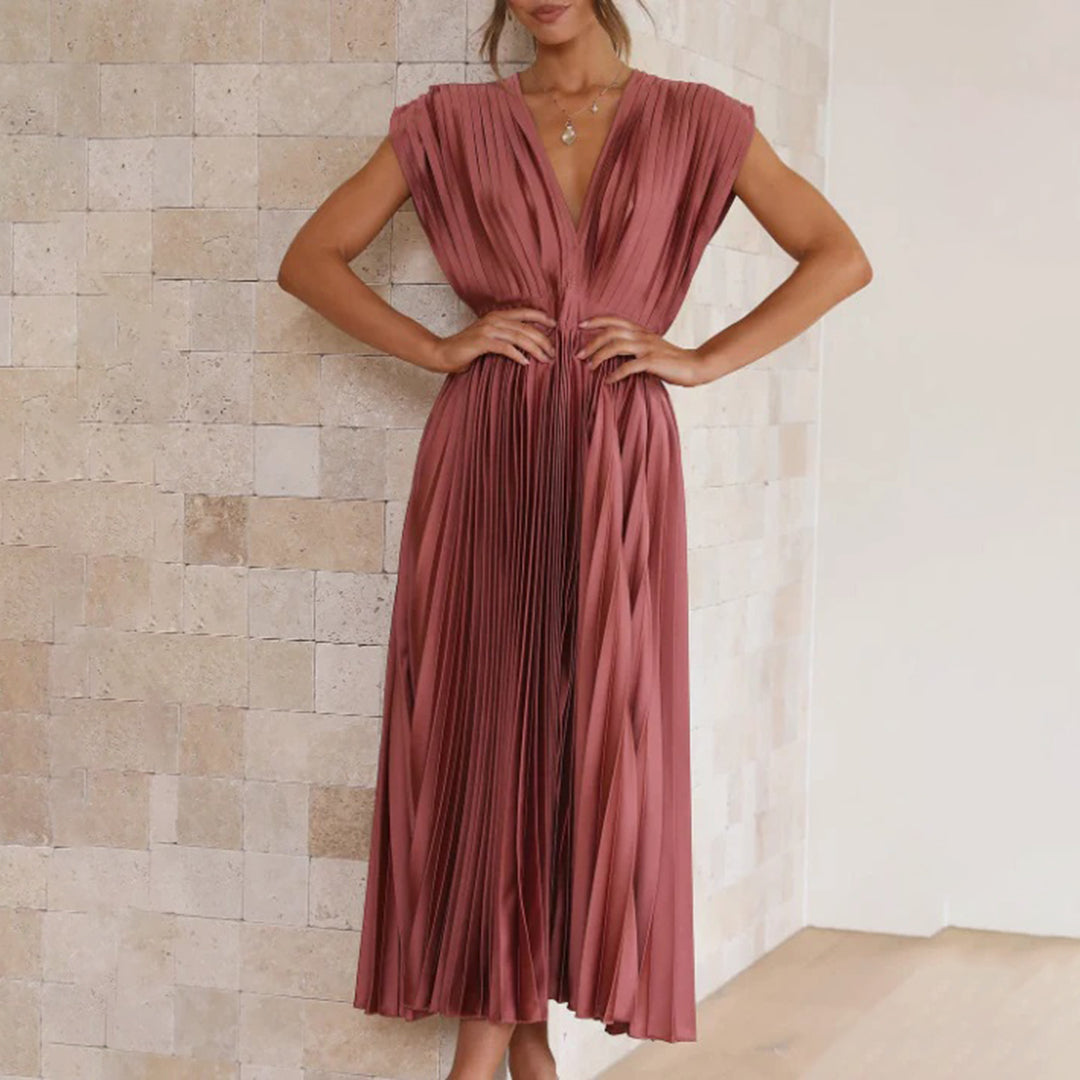 Philippa – Pleated Midi Dress