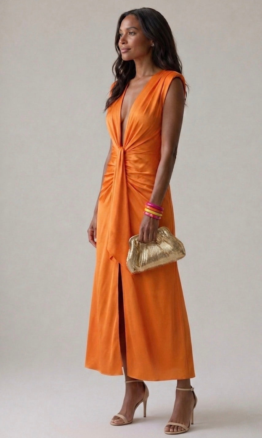 Genevieve – Elegant Pleated Dress