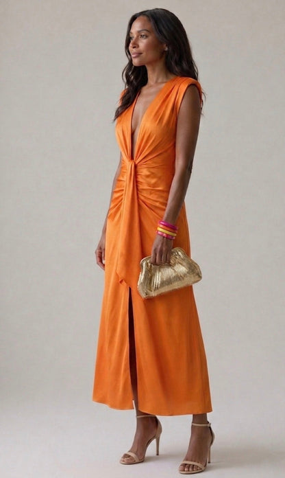 Genevieve – Elegant Pleated Dress