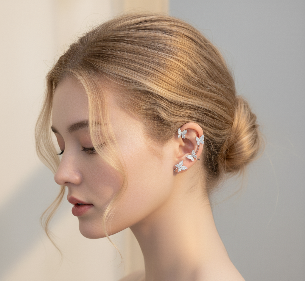 Celestia Butterfly Ear Cuff – Pair