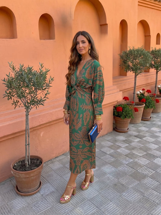 Silvia | Printed Midi Dress