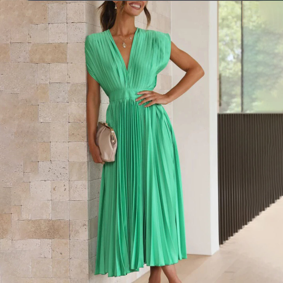 Philippa – Pleated Midi Dress