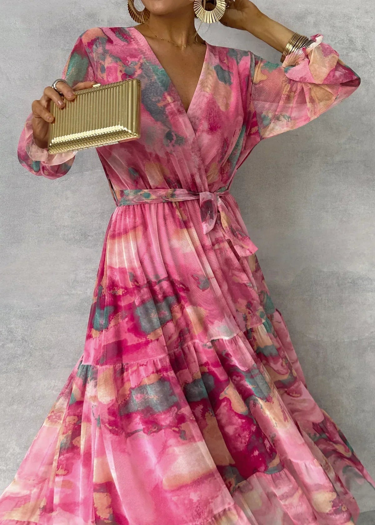 Fleur – Floral Print Wrap Dress