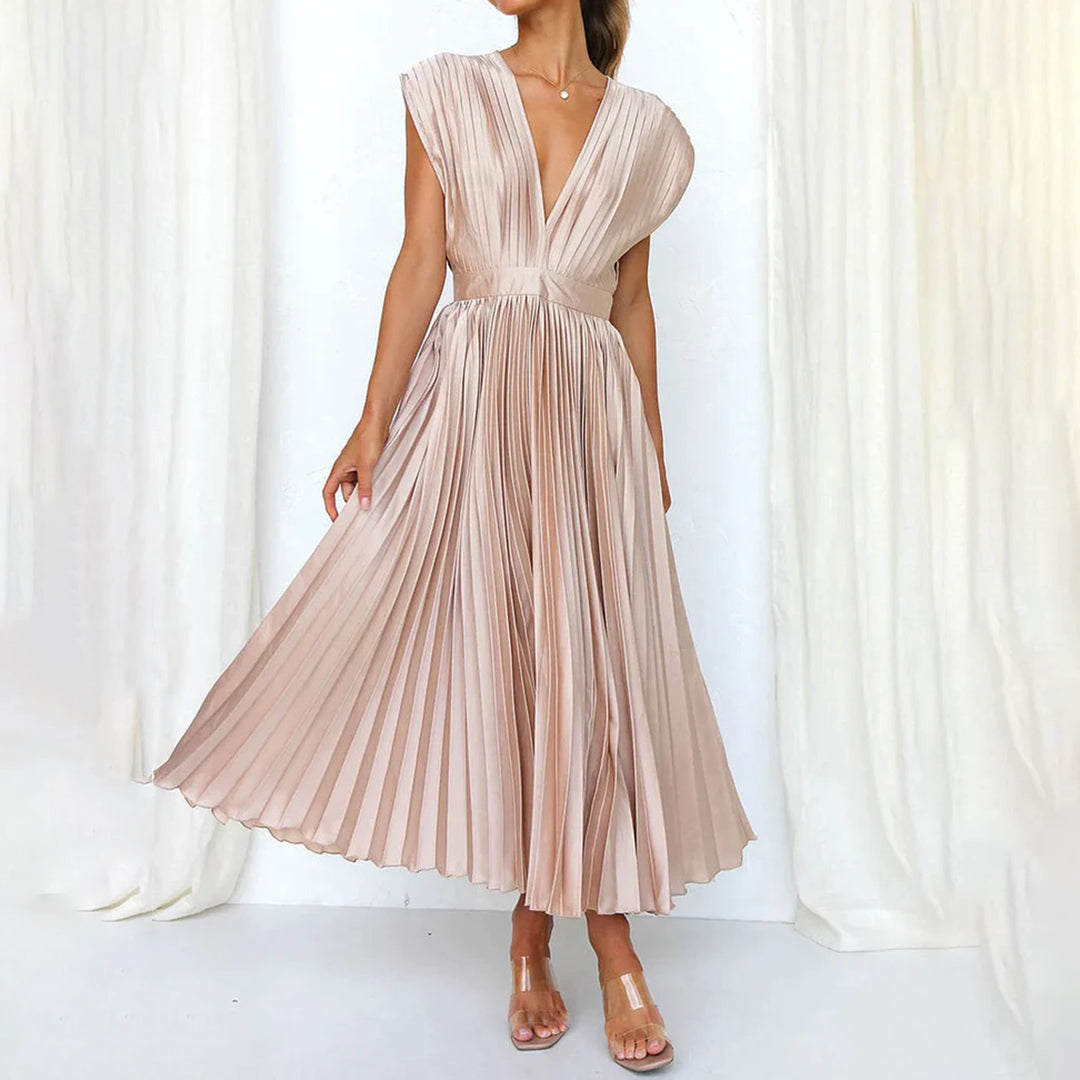 Philippa – Pleated Midi Dress