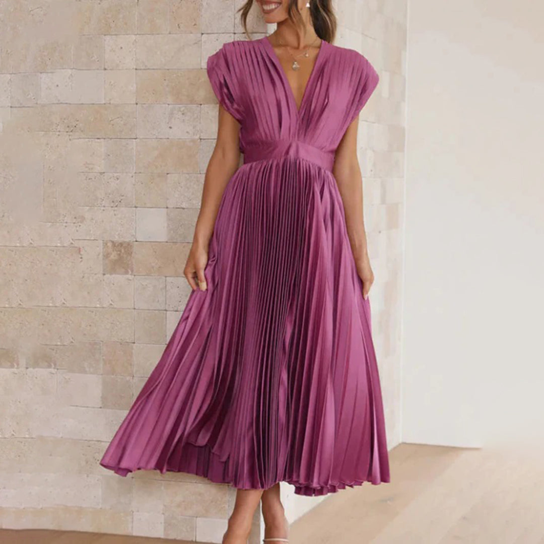 Philippa – Pleated Midi Dress