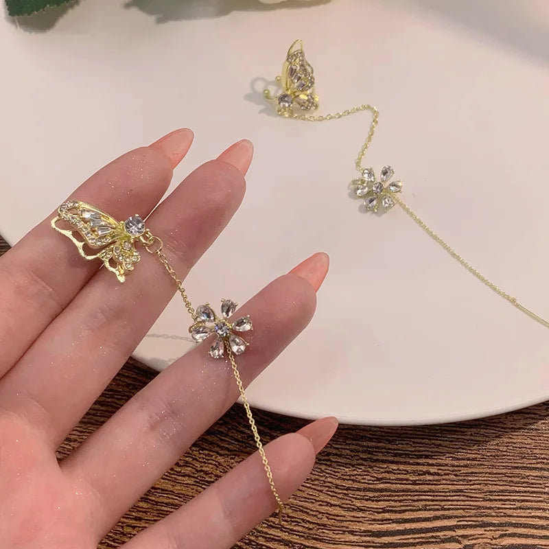 Floral Wing Ear Cuff – Left Ear