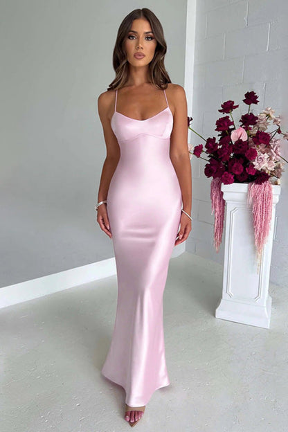 Alessio | Long Satin Dress