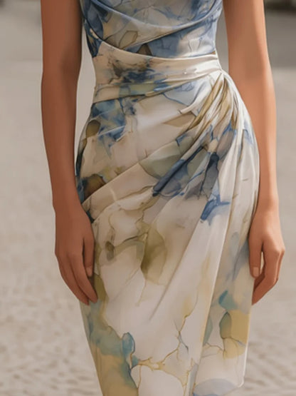 Beatrice – Cowl Neck Midi Dress