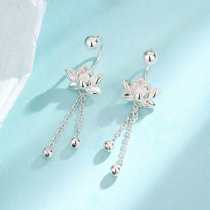 Zen Lotus Ear Cuff – Pair