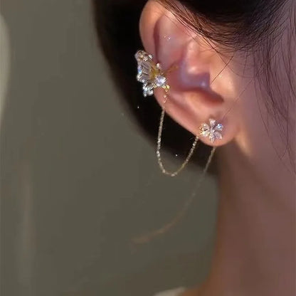 Floral Wing Ear Cuff – Left Ear