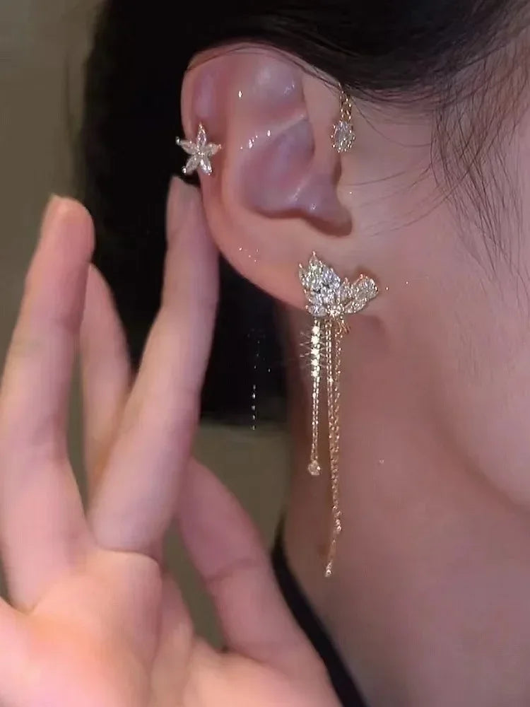 Aurora Starfall Ear Cuff – Pair