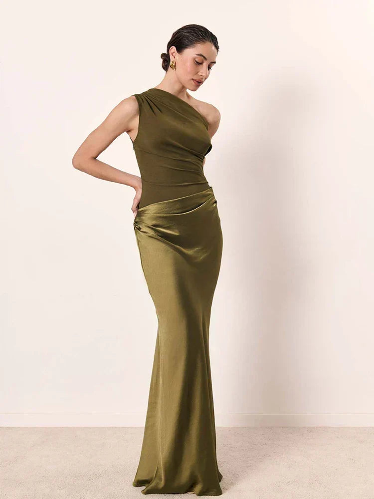 Arabella – Satin Maxi Dress